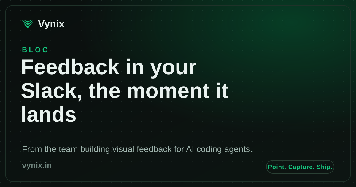 A website comment arriving as a Slack notification