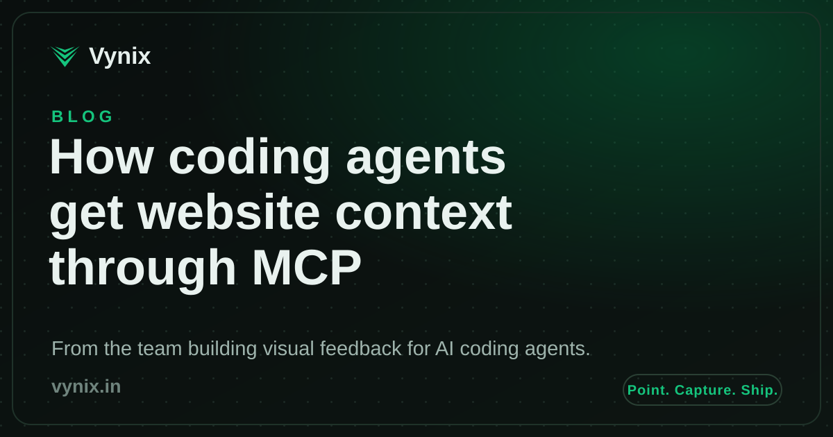 How coding agents read the widget context over MCP