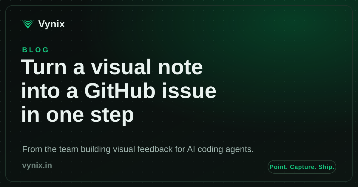 Turn a website feedback note into a GitHub issue