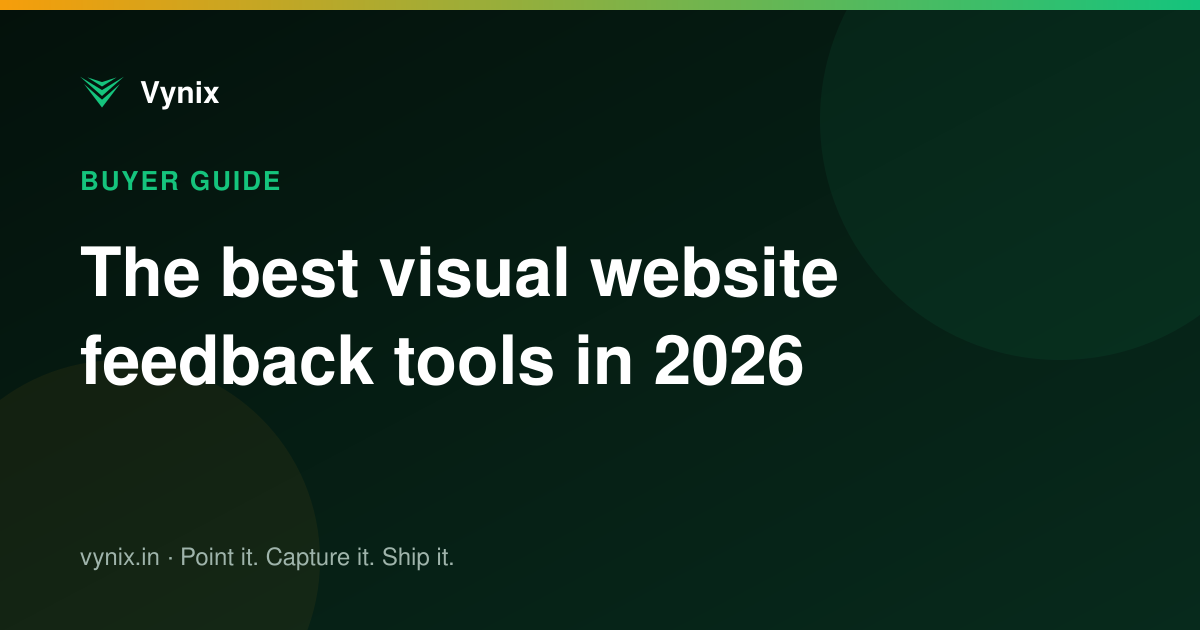The best visual website feedback tools in 2026