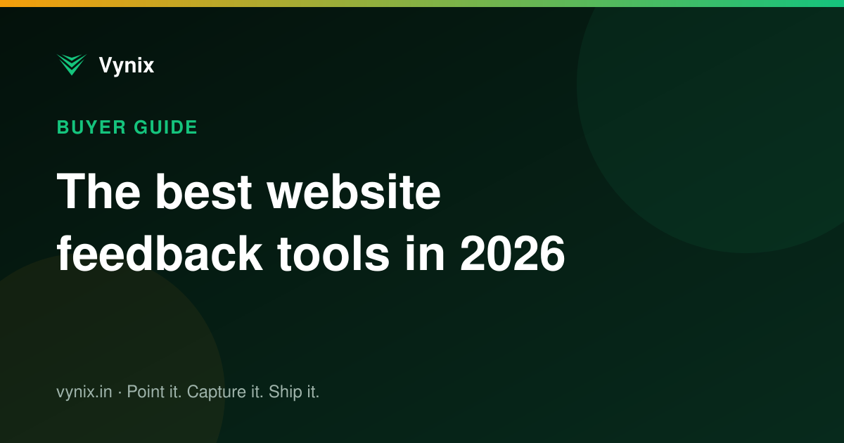 The best website feedback tools in 2026