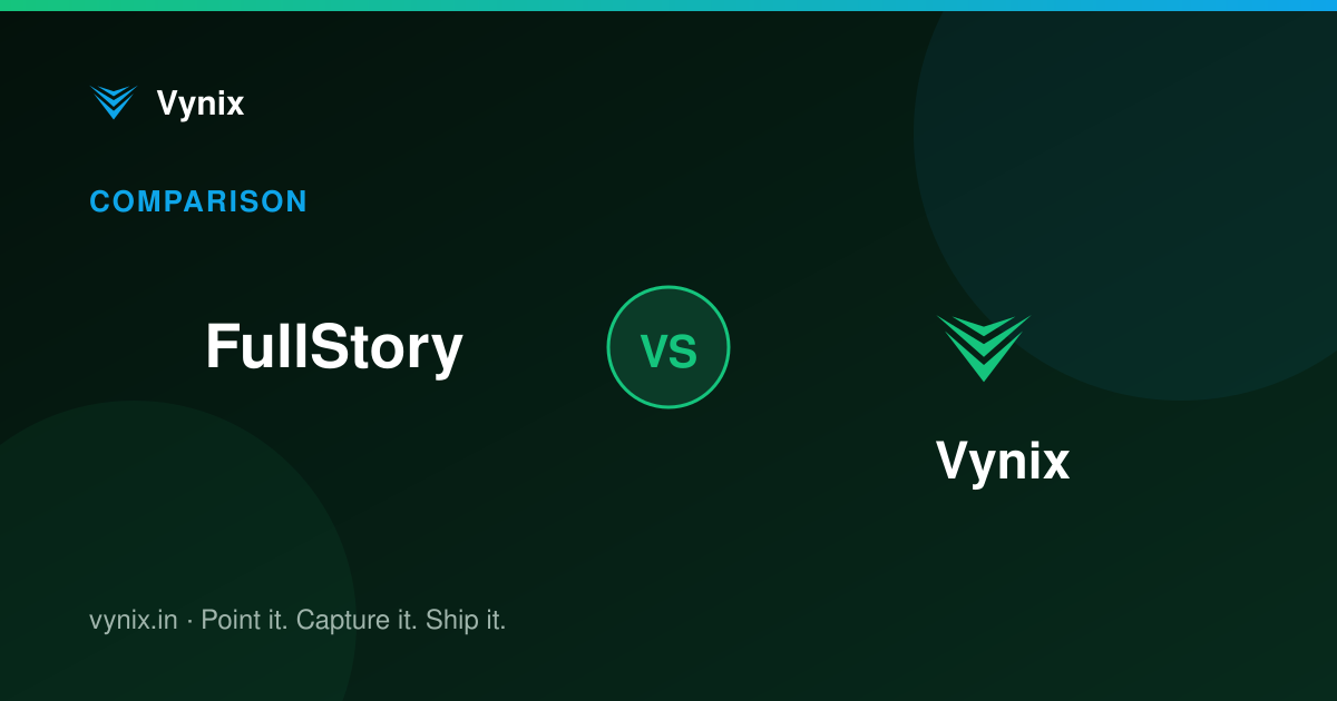FullStory vs Vynix