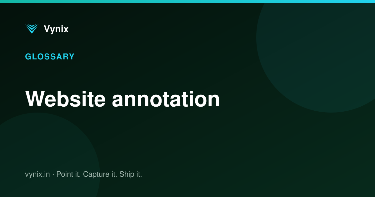 Website annotation